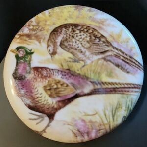 Vtg Elsenham Quality Foods Gentlemans Relish Small Pot Patum Peperium Pheasant